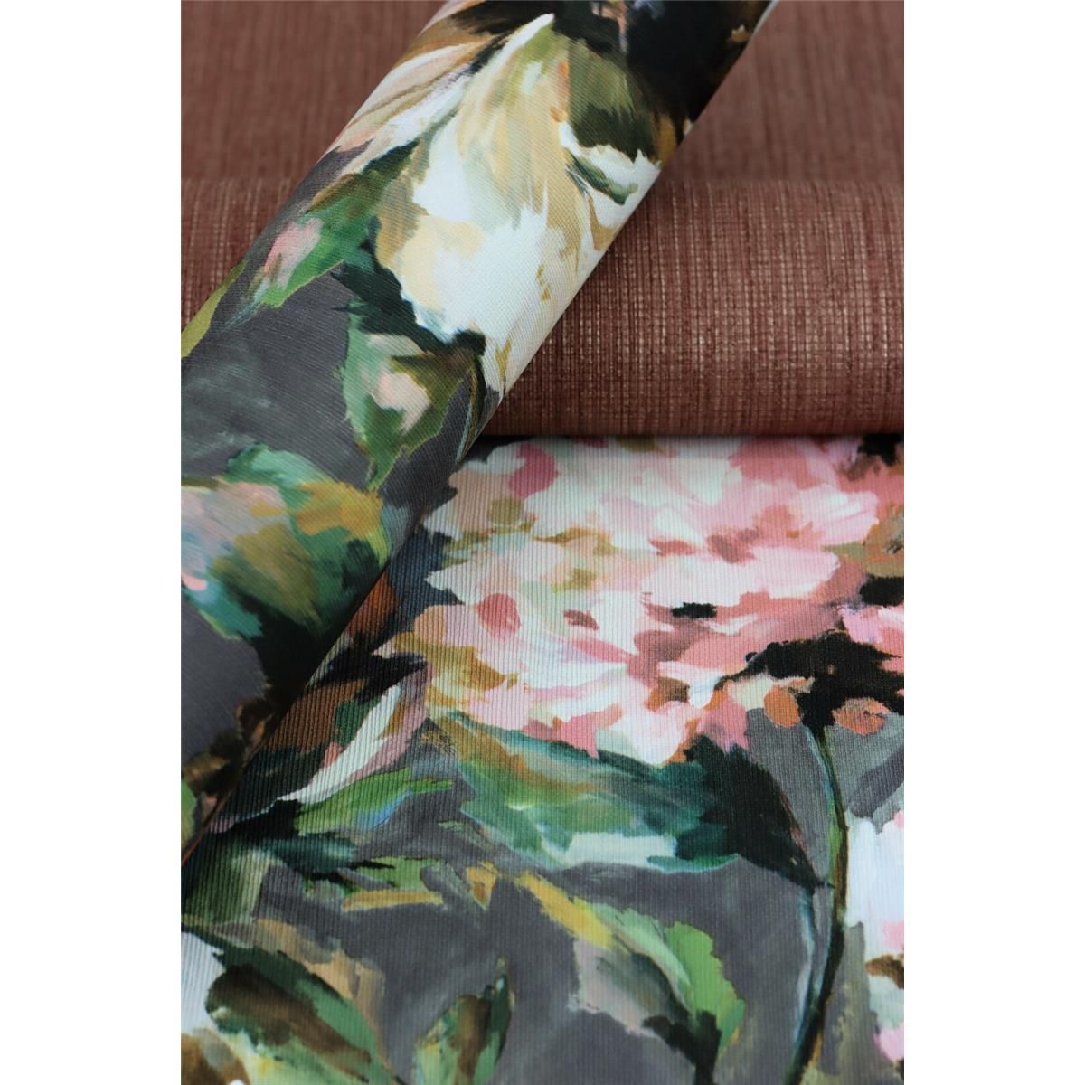 Tapete Nature Floral Vinyltapete Mauve versetzter Ansatz 53 cm x 10,05 m