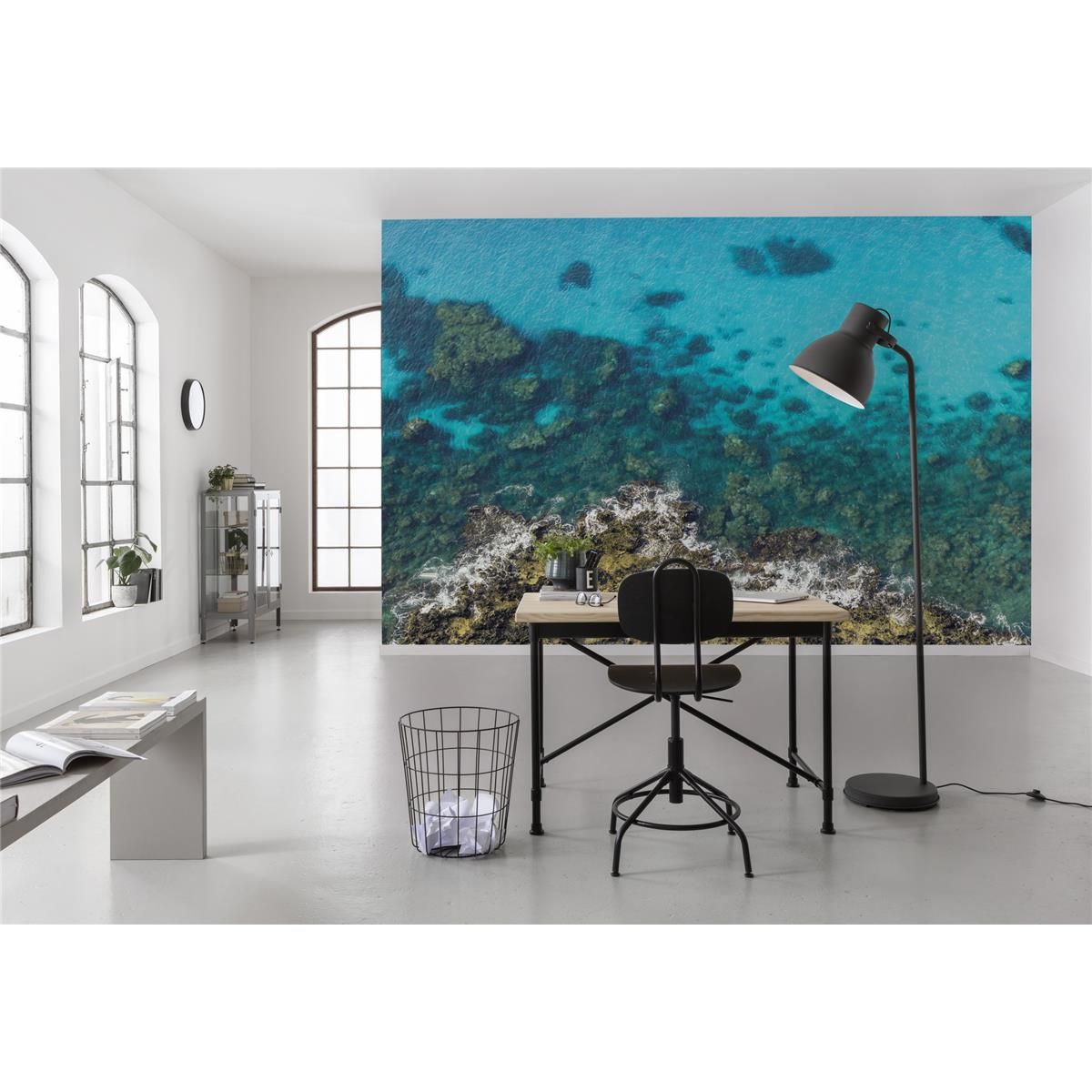 Vlies Fototapete - Bright Blue  - Größe 450 x 280 cm