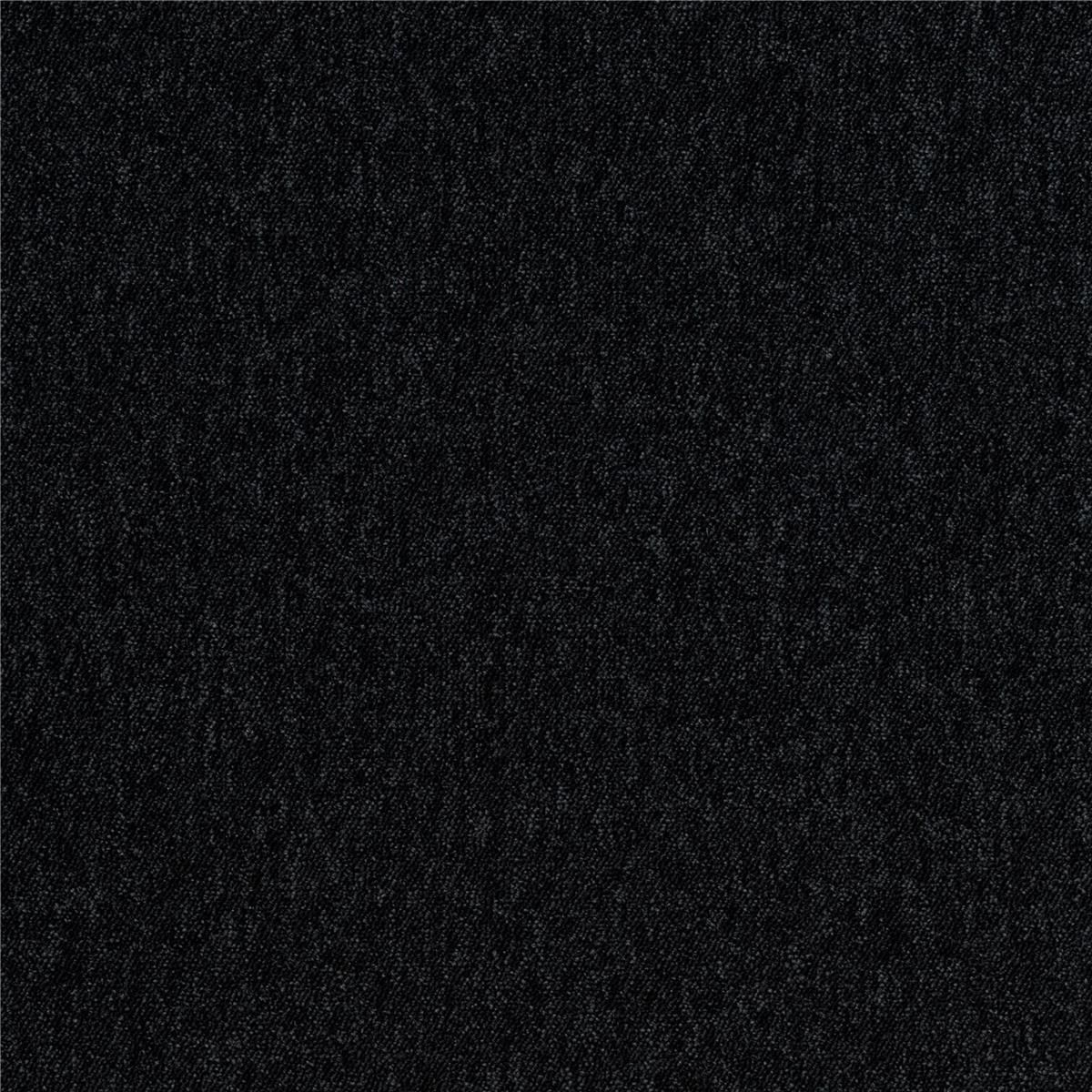 Teppichfliesen 50 x 50 cm COLORADO SL Schlinge Schwarz 780 uni