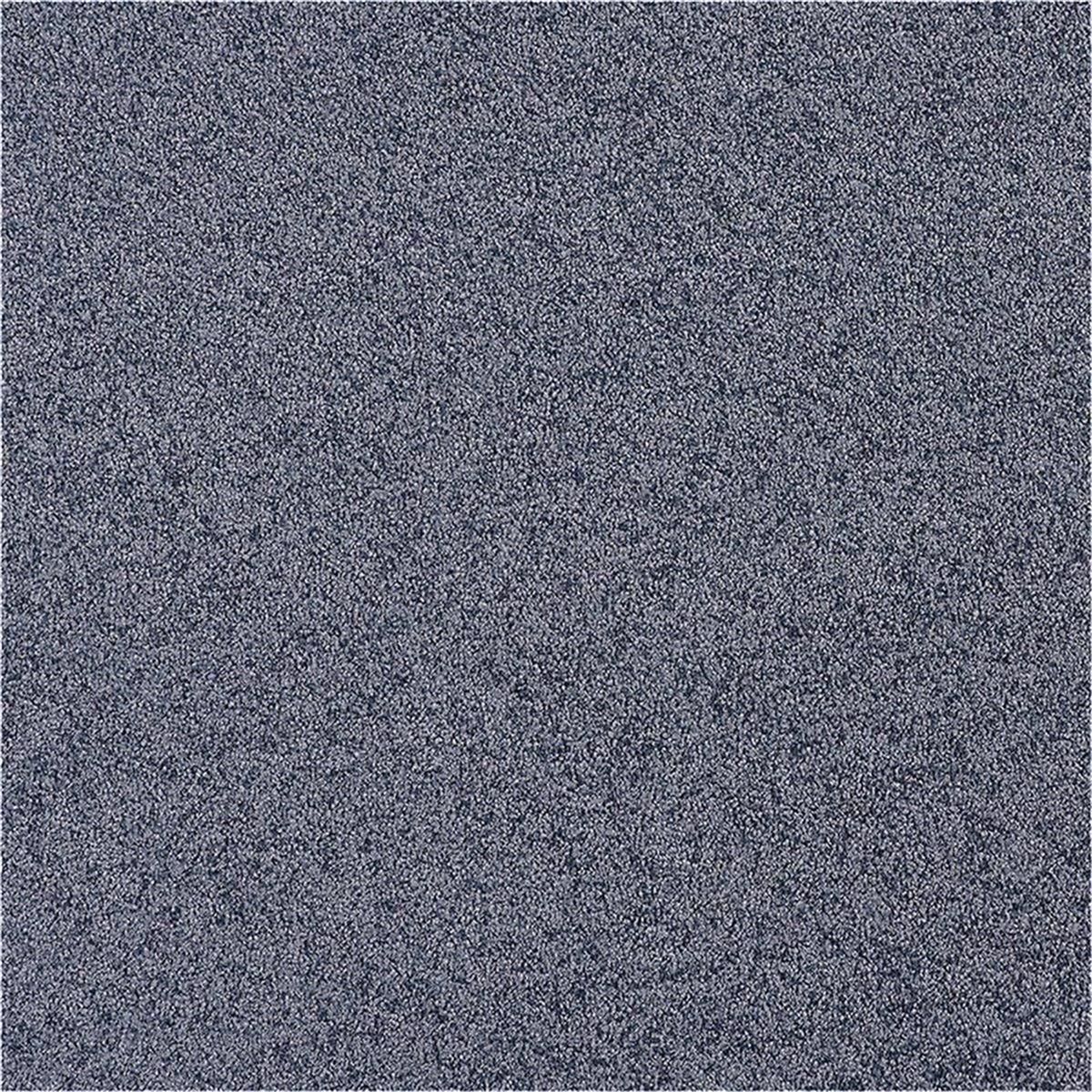 Teppichboden Infloor-Girloon Cashmere-Flair Frisé Blau 350 uni - Rollenbreite 400 cm