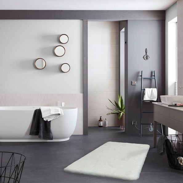 Badematte BALI Weiß - 67 cm x 110 cm