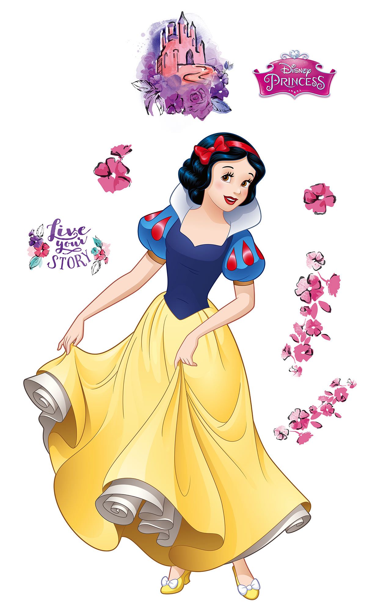 Selbstklebende Vlies Fototapete/Wandtattoo - Snowwhite XXL - Größe 127 x 200 cm