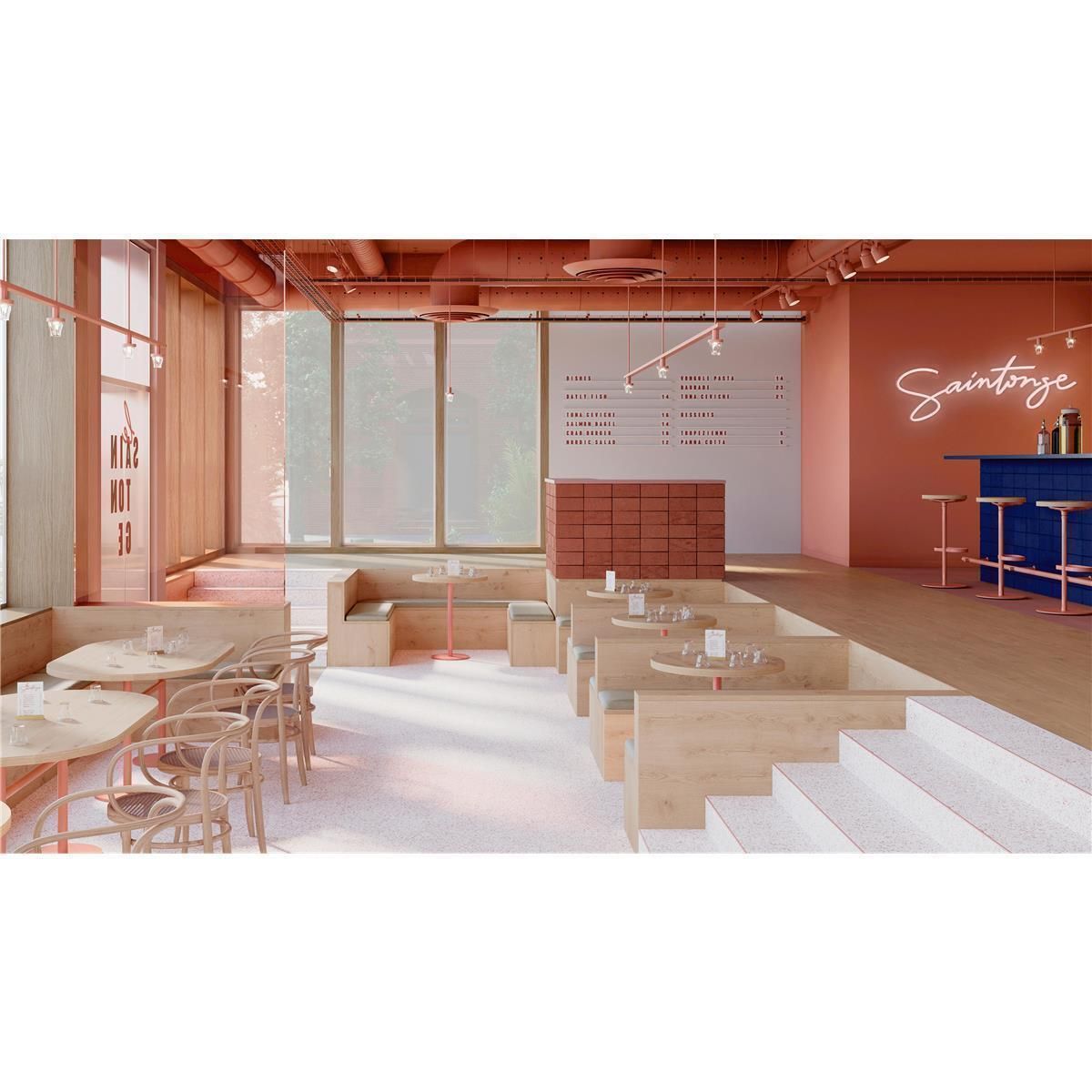 Designboden NATURALS-Terrazzo Classical-Terracotta Fliese 66,66 cm x 33,33 cm - Nutzschichtdicke 0,55 mm