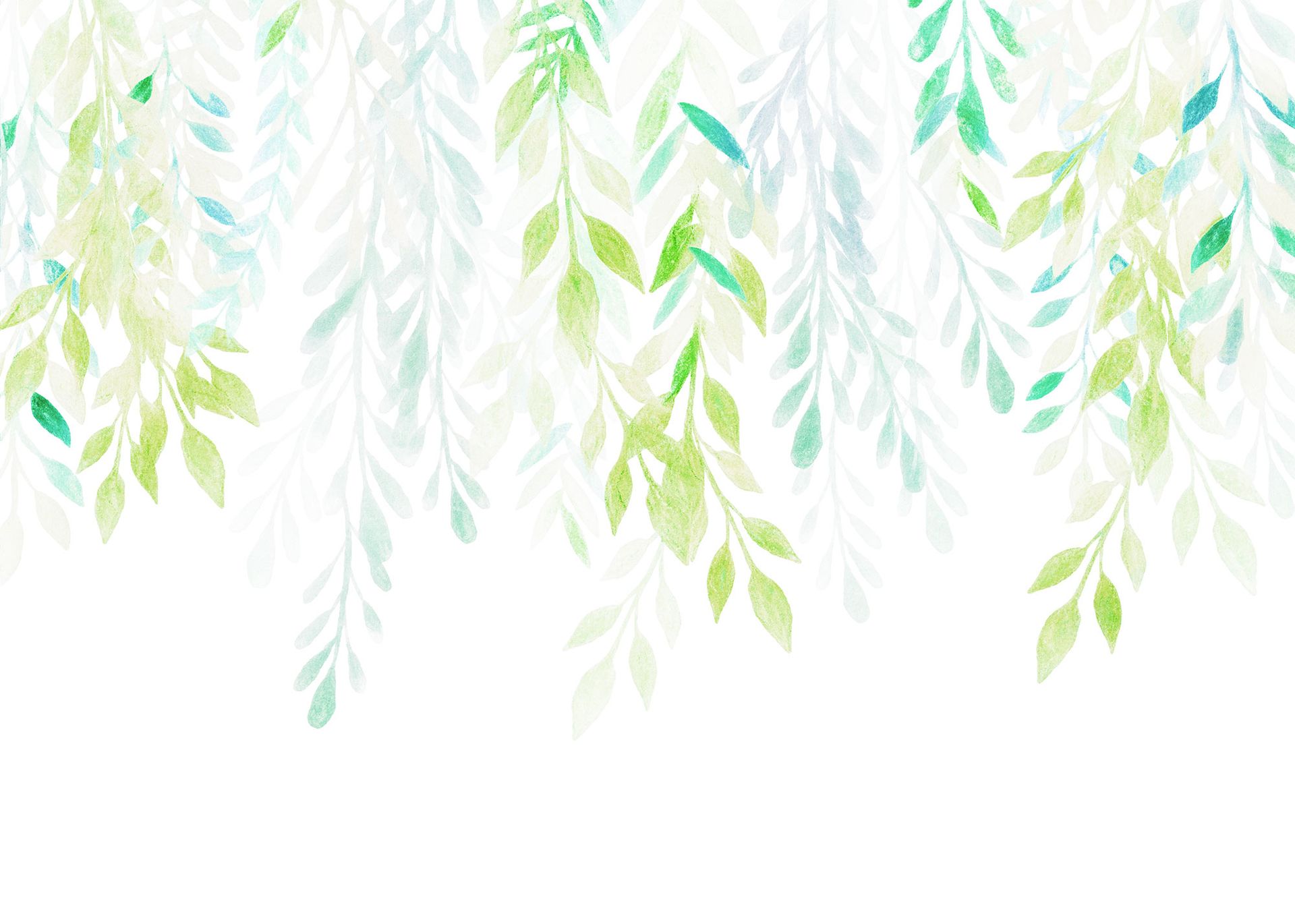 Vlies Fototapete - Summer Leaves  - Größe 350 x 250 cm