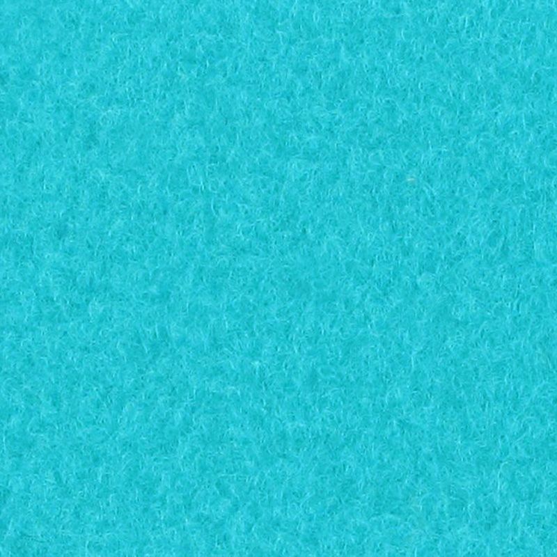 Messeboden Velours EXPOLUXE Turquoise 0924 mit Schutzfolie  - Rollenbreite 200 cm