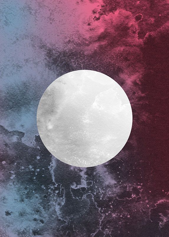 Wandbild - Solum Luna - Größe 50 x 70 cm