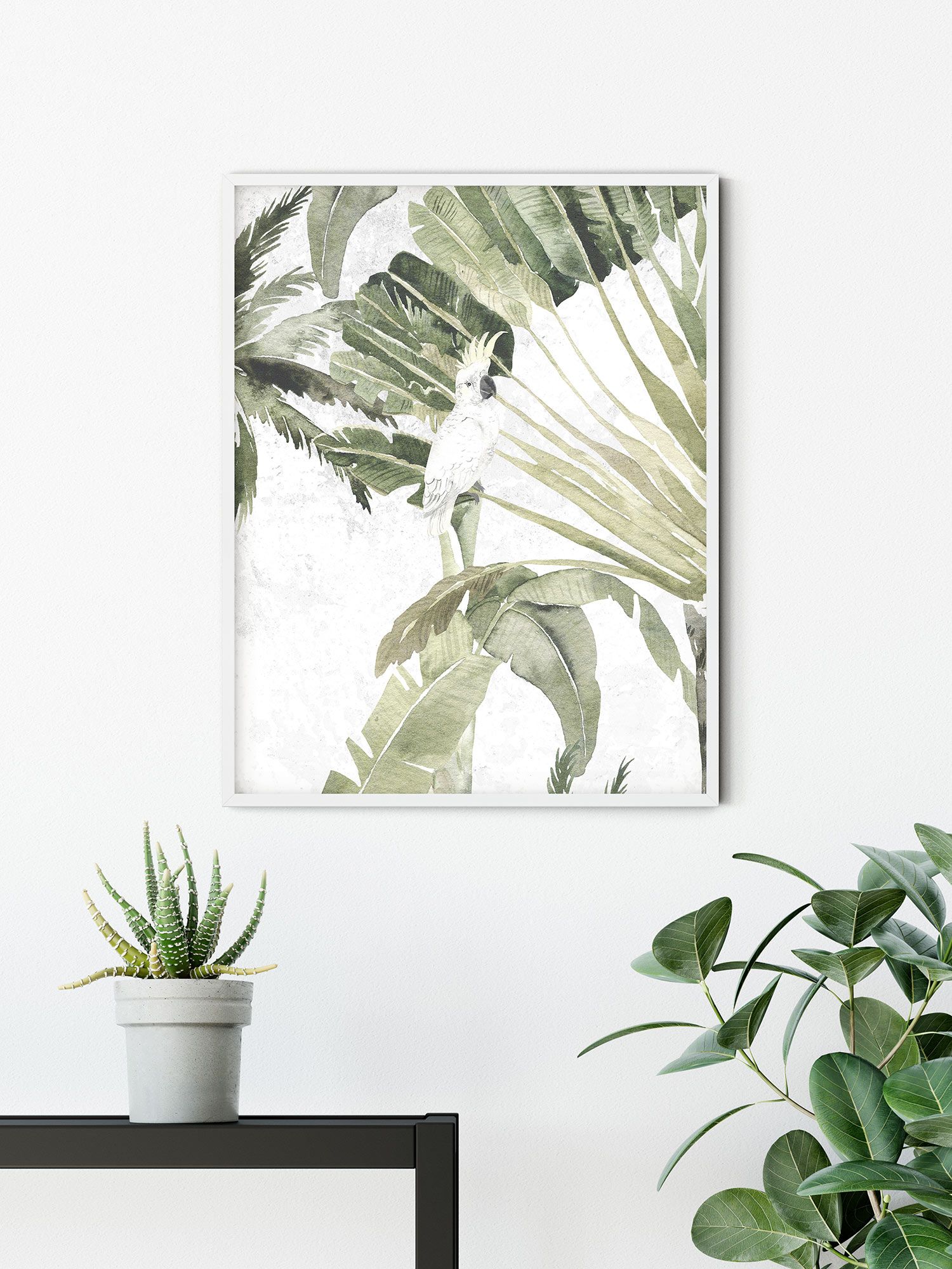 Komar Wandbild - Oiseau Cacadoo - Größe: 40 x 50 cm
