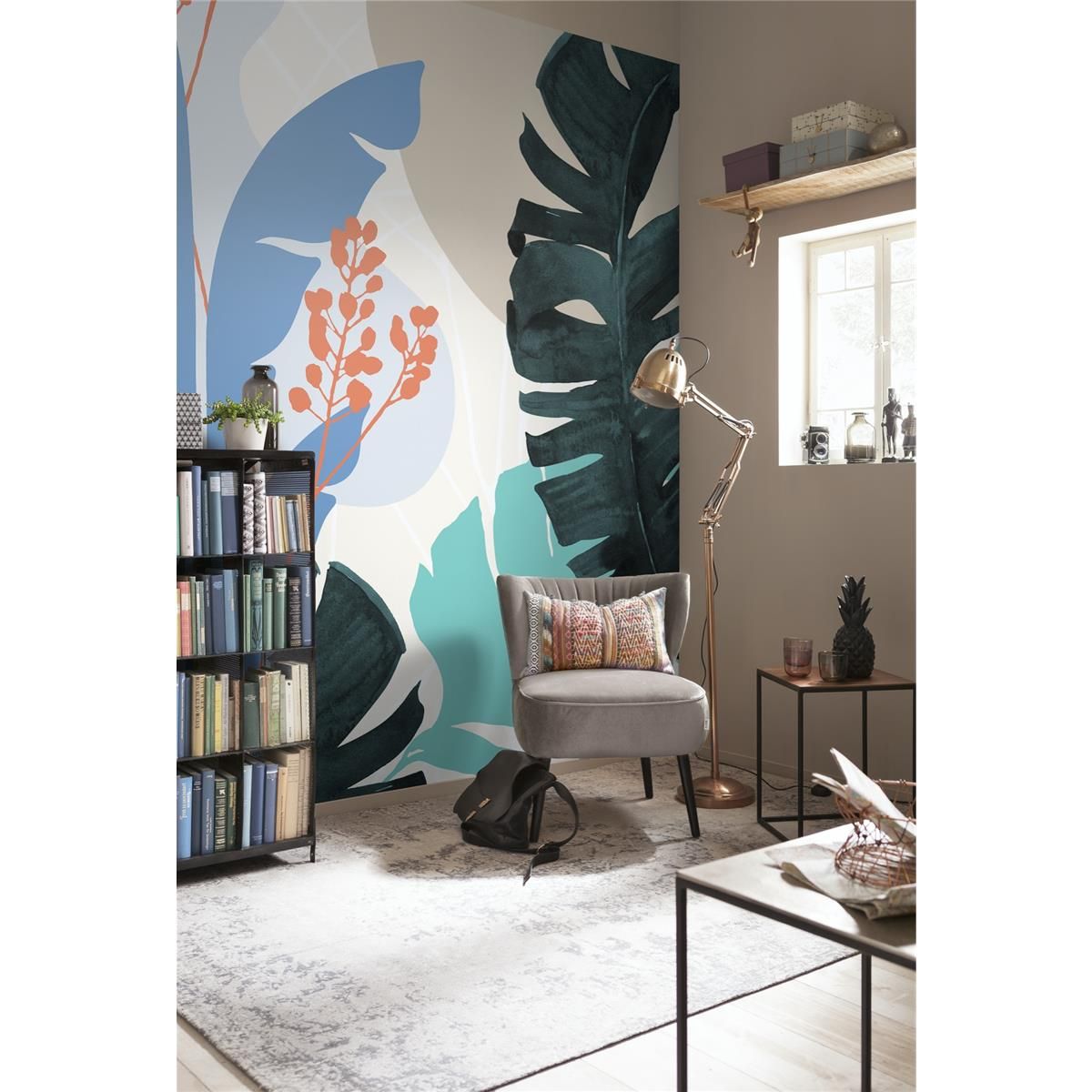 Vlies Fototapete - Tropical Shapes - Größe 300 x 280 cm