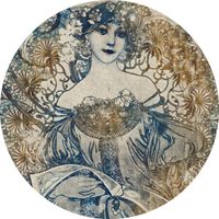 Selbstklebende Vlies Fototapete/Wandtattoo - Goddess - Größe 125 x 125 cm