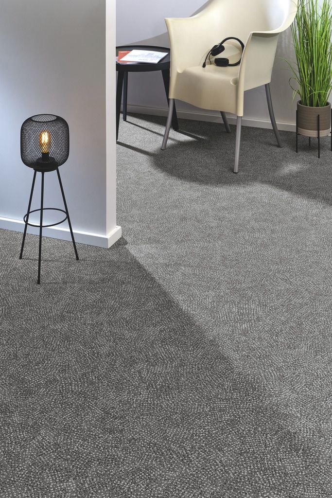 Teppichboden Vorwerk Superior 1014 VARIA DESIGN Velours Grau 5W44 - Rollenbreite 400 cm