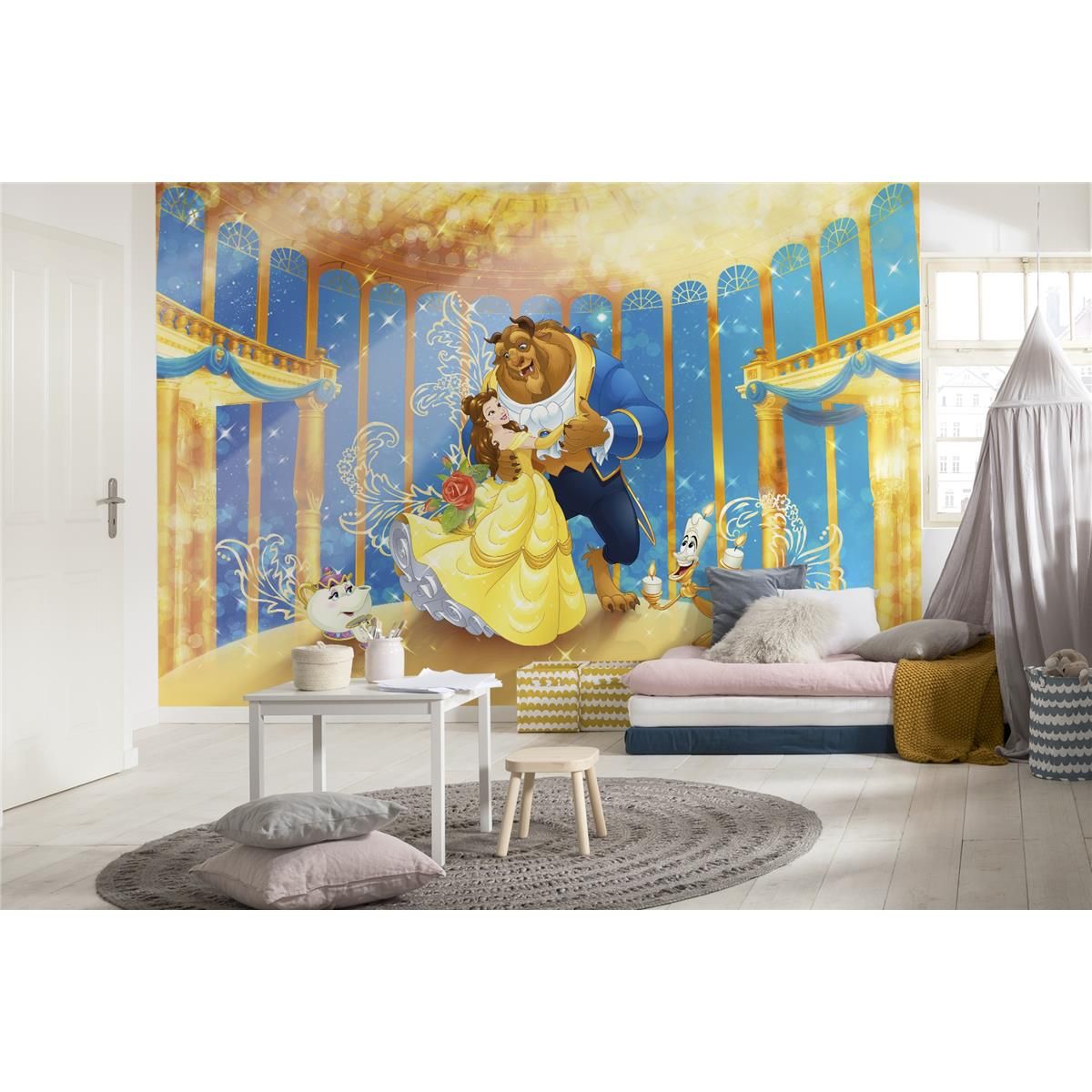 Papier Fototapete - Beauty and the Beast - Größe 368 x 254 cm