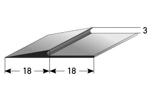 Rampenanstoßprofil 3 mm 100 x 3,6 cm