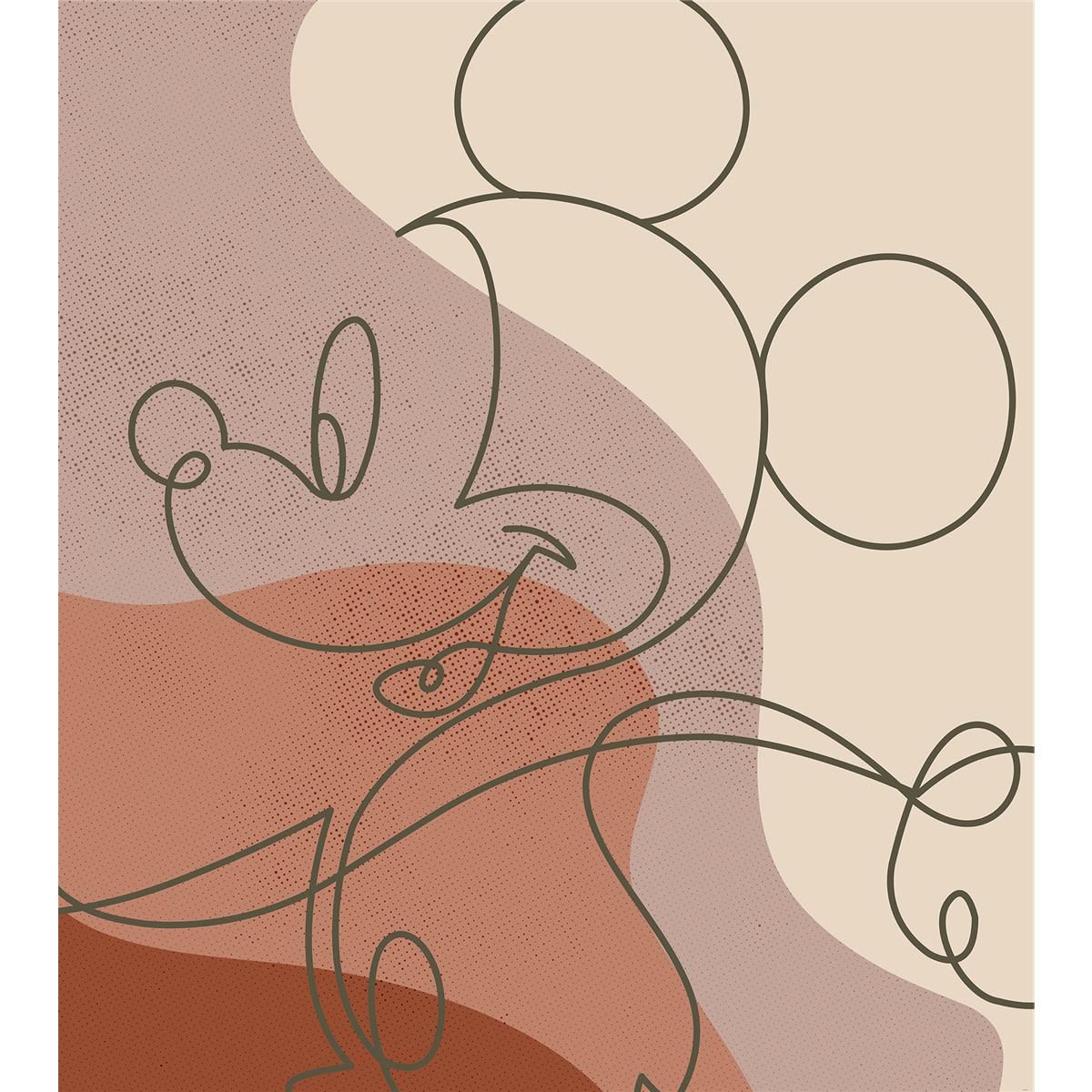 Vlies Fototapete - Mickey Line Drawing - Größe 250 x 280 cm