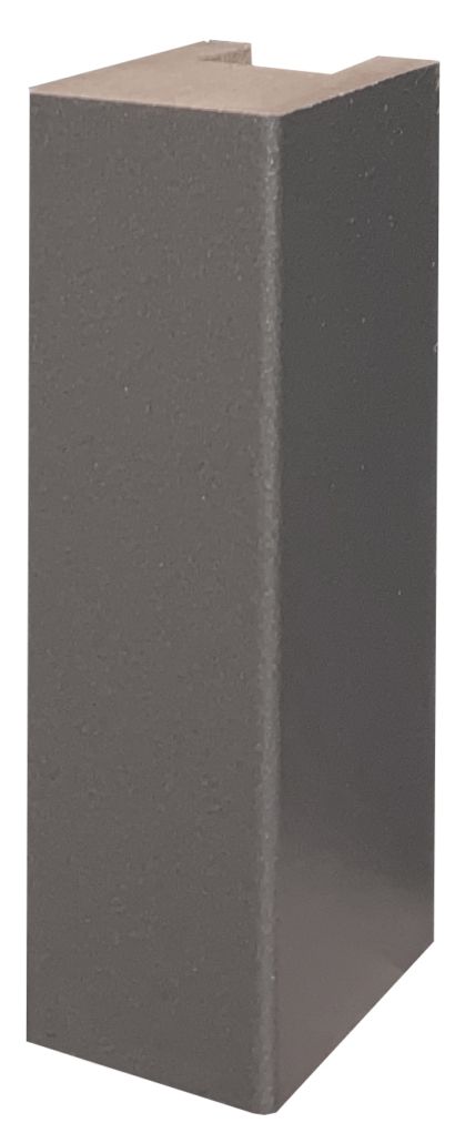 Wand- Akustikpaneel schwarz mit 6 Lamellen V1 B/H 48,4 cm / 275 cm