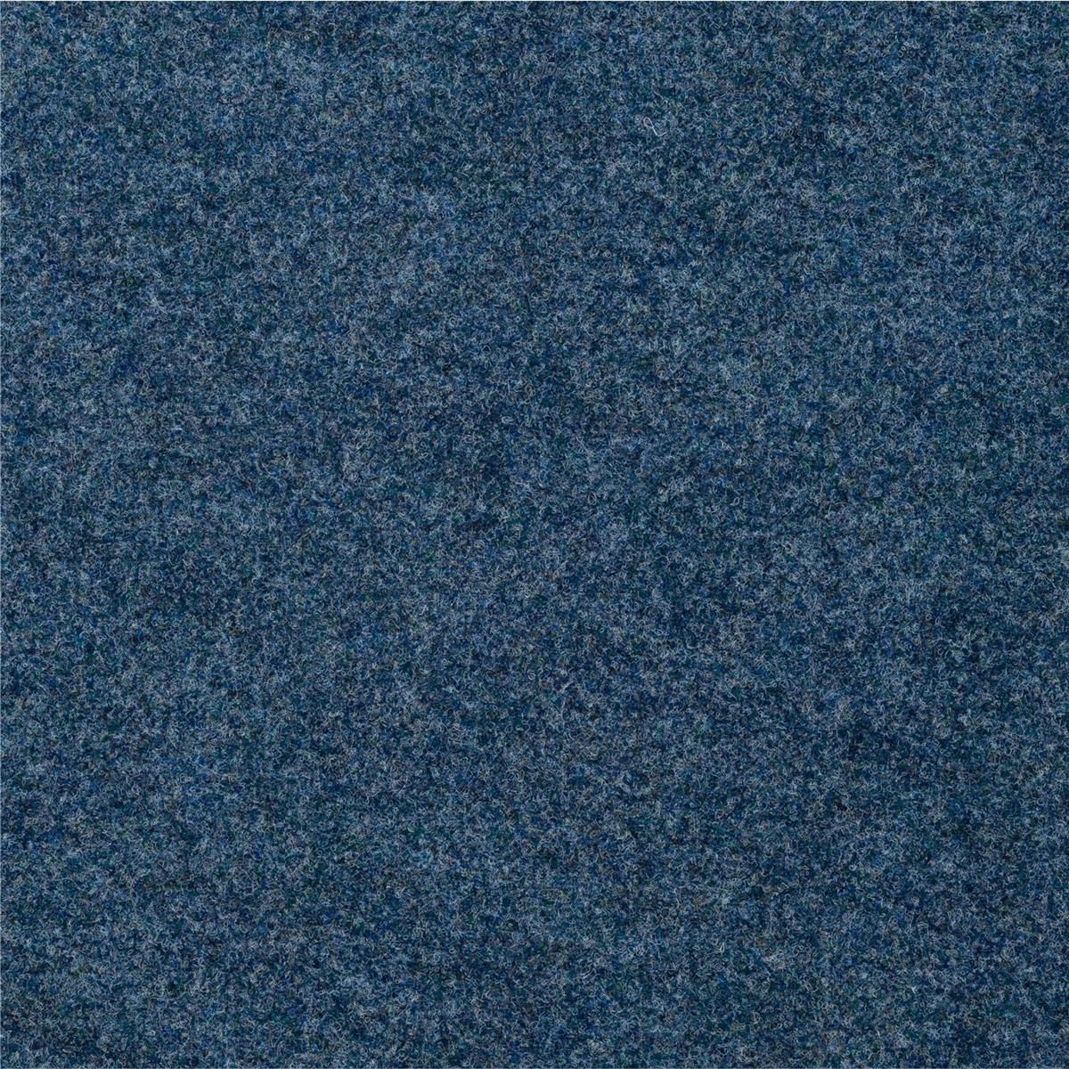 Teppichfliesen 50 x 50 cm VEGAS SL Velours Blau 400 Melange