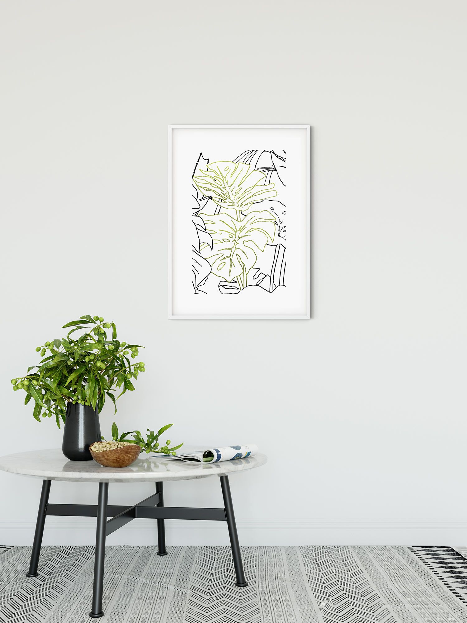 Komar Wandbild - Monstera Borsigiana - Größe: 30 x 40 cm