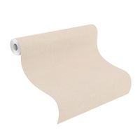 Tapete Basic universell Vinyltapete Warmweiß ansatzfrei 53 cm x 10,05 m