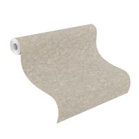 Tapete Modern graphisch Vinyltapete Greige versetzter Ansatz 53 cm x 10,05 m