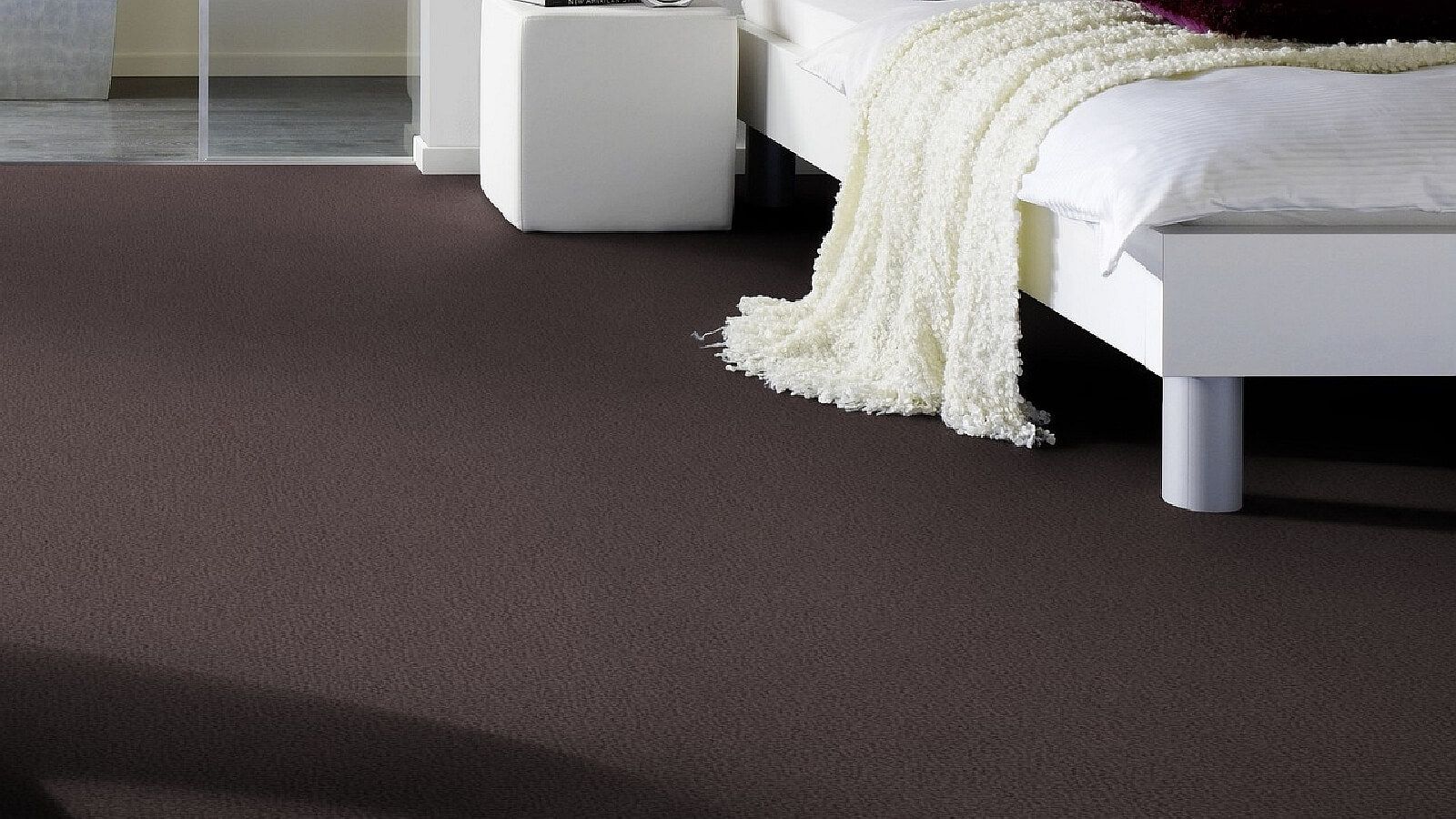 Teppichboden Vorwerk Superior 1069 BARISTA Velours Braun 7H46 - Rollenbreite 500 cm