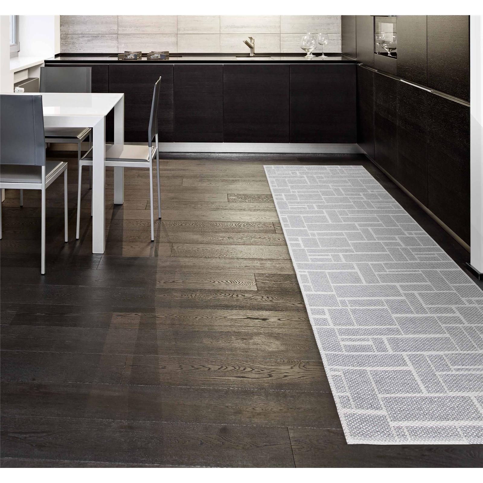 Teppich Swedy DAMA V12 Hellgrau - 60 cm x 160 cm