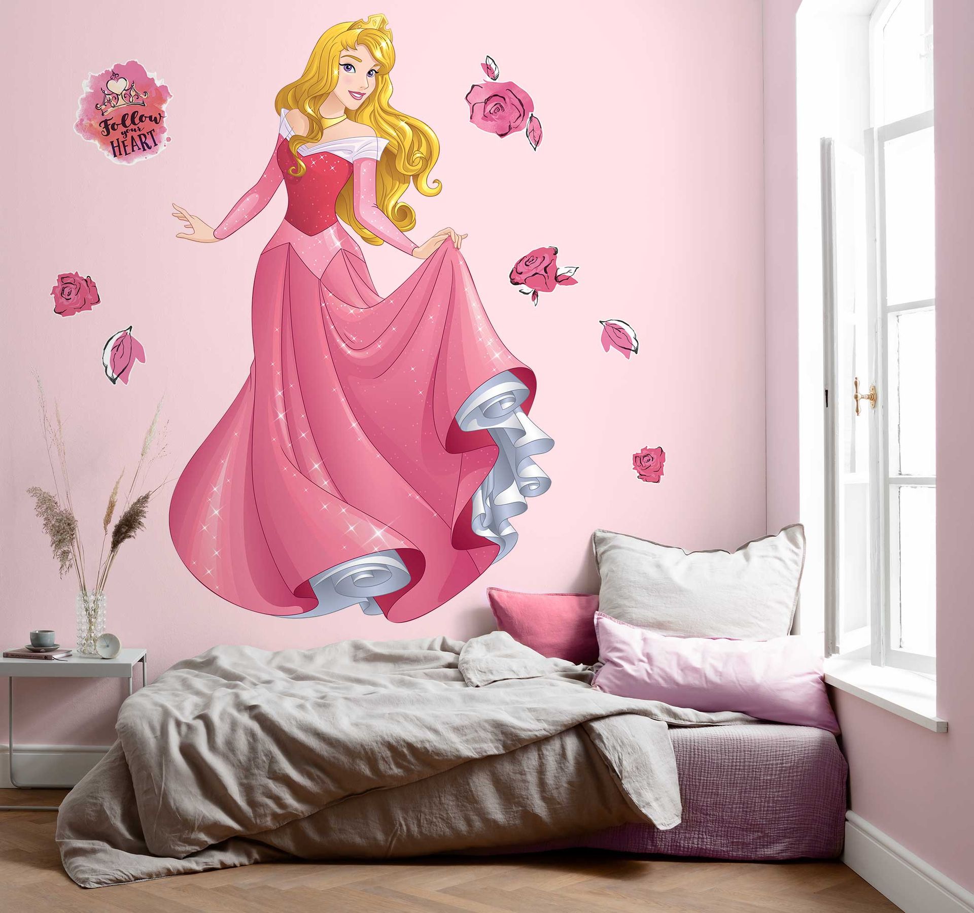Selbstklebende Vlies Fototapete/Wandtattoo - Aurora XXL - Größe 127 x 200 cm