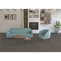 Teppichboden Infloor-Girloon Charme Velours Braun 845 meliert - Rollenbreite 400 cm
