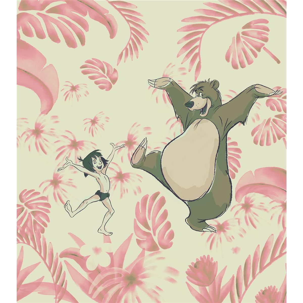 Vlies Fototapete - Dance the Jungle - Größe 250 x 280 cm