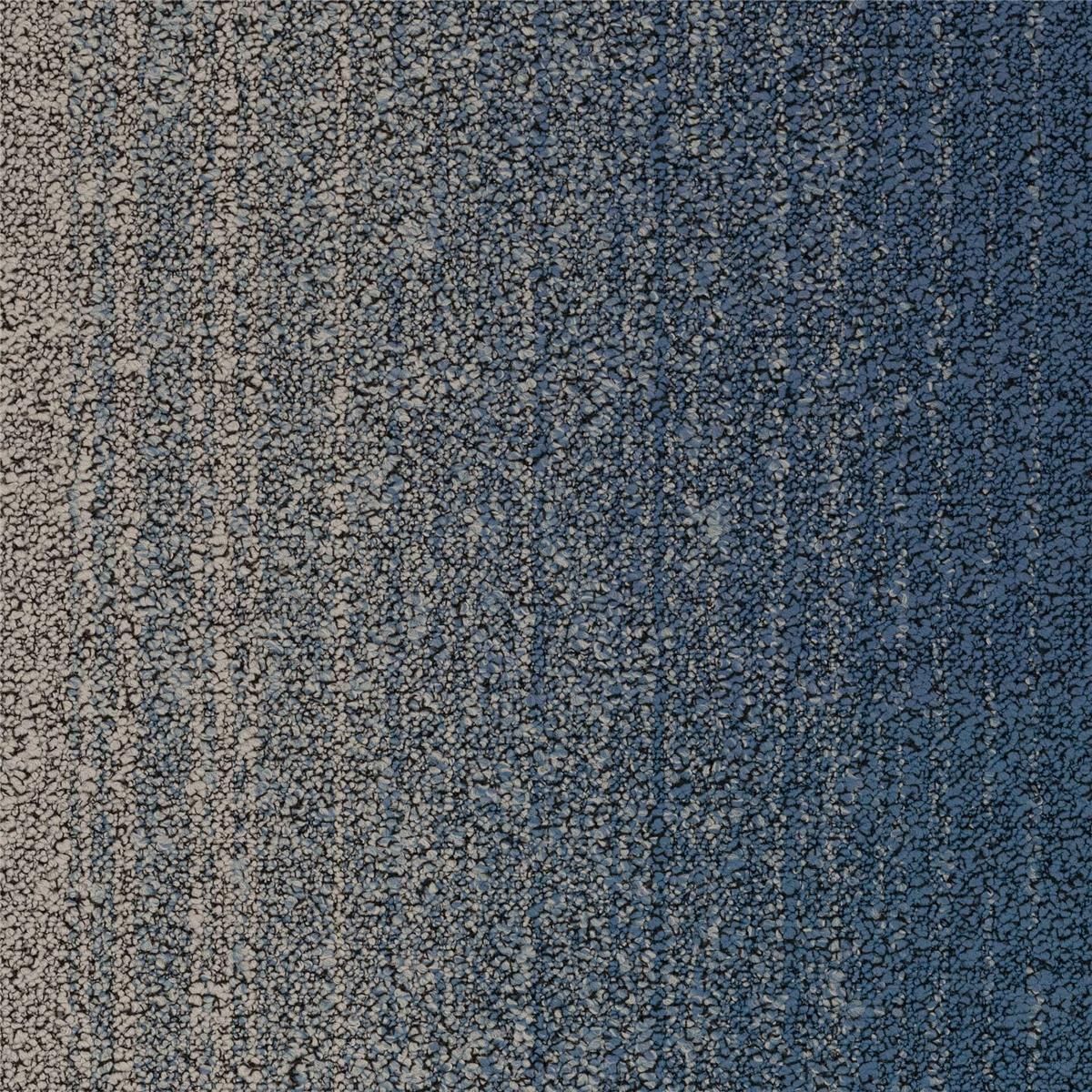 Teppichfliesen Desso Fuse Landscape B755 8814 Blau Mittel Schlinge strukturiert 50 x 50 cm