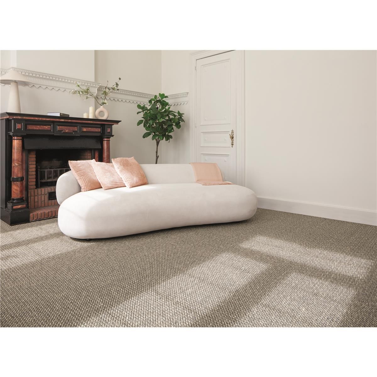 Teppichboden Tasibel Kivu 6004 Anthrazit 100 % Sisal - Rollenbreite 400 cm