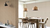 Tapete Basic uni Vinyltapete Taupe ansatzfrei 53 cm x 10,05 m
