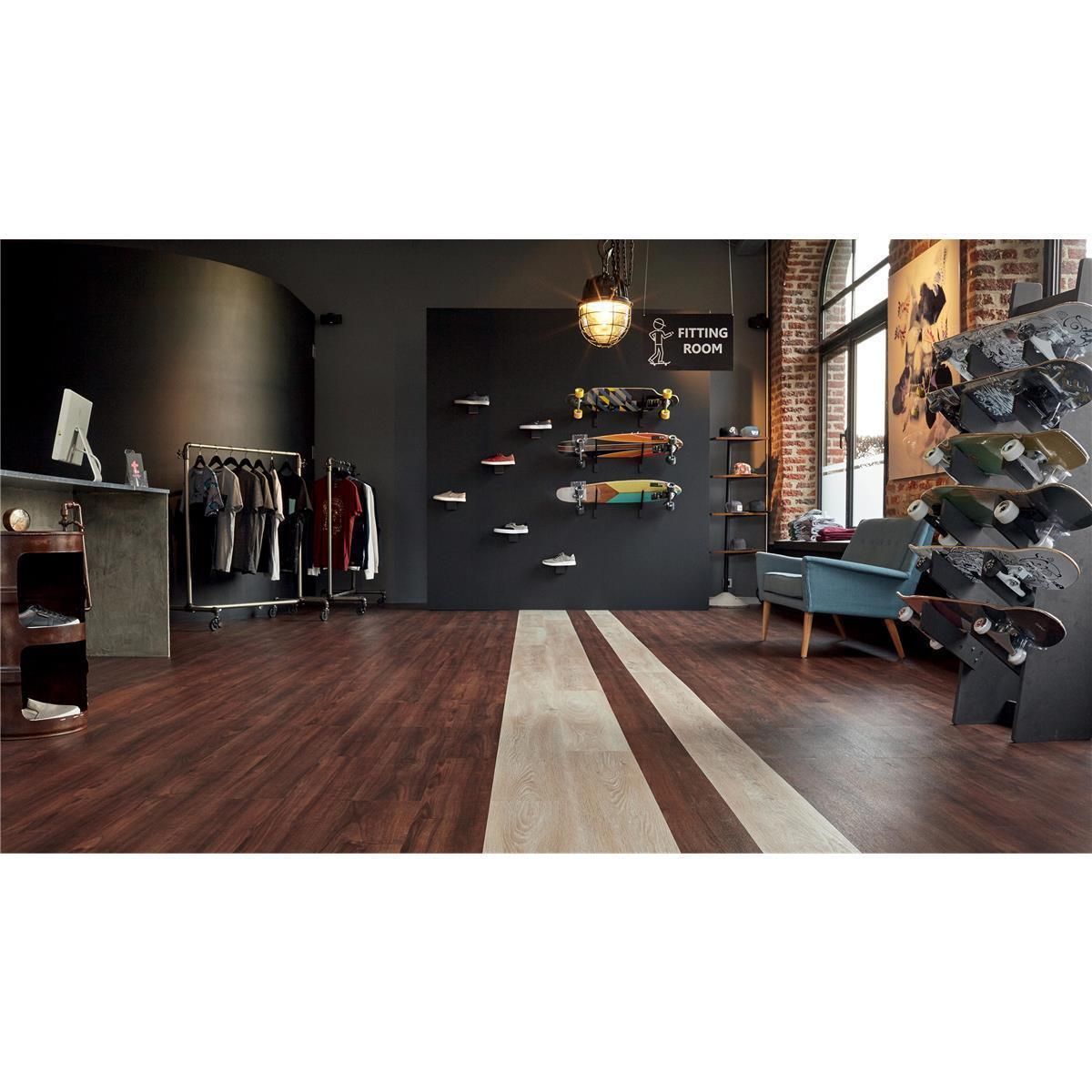 Designboden Brushed Pine LIGHT BROWN Planke 120 cm x 20 cm - Nutzschichtdicke 0,40 mm