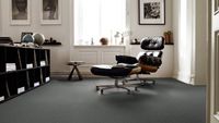 Teppichboden Vorwerk Exclusive 1060 SAFIRA Hochflor Dunkelgrau 54A5 - Rollenbreite 400 cm