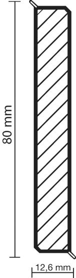 Cubu flex life 80 1190 edelstahl 250 x 8 cm