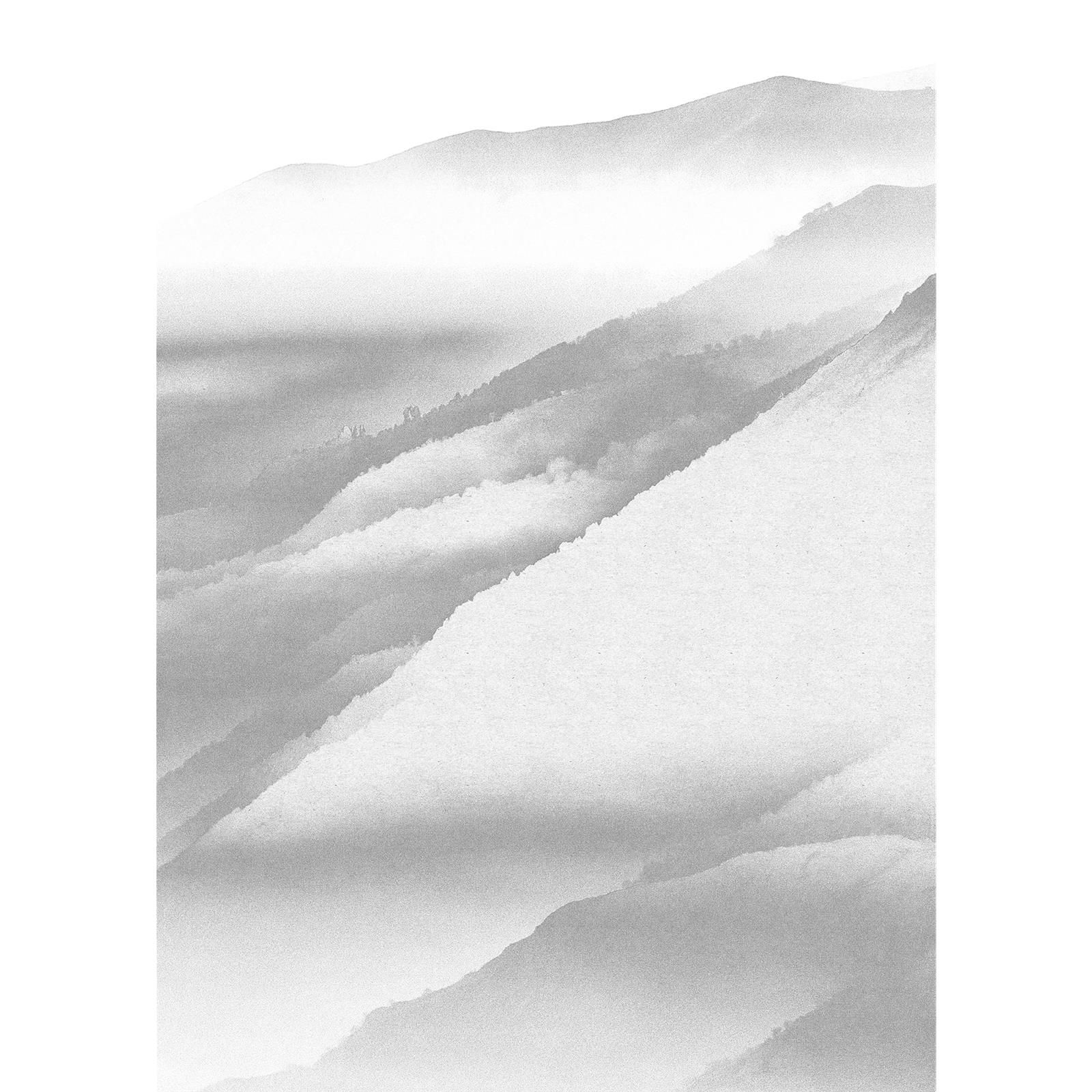 Vlies Fototapete - White Noise Mountain - Größe 200 x 280 cm