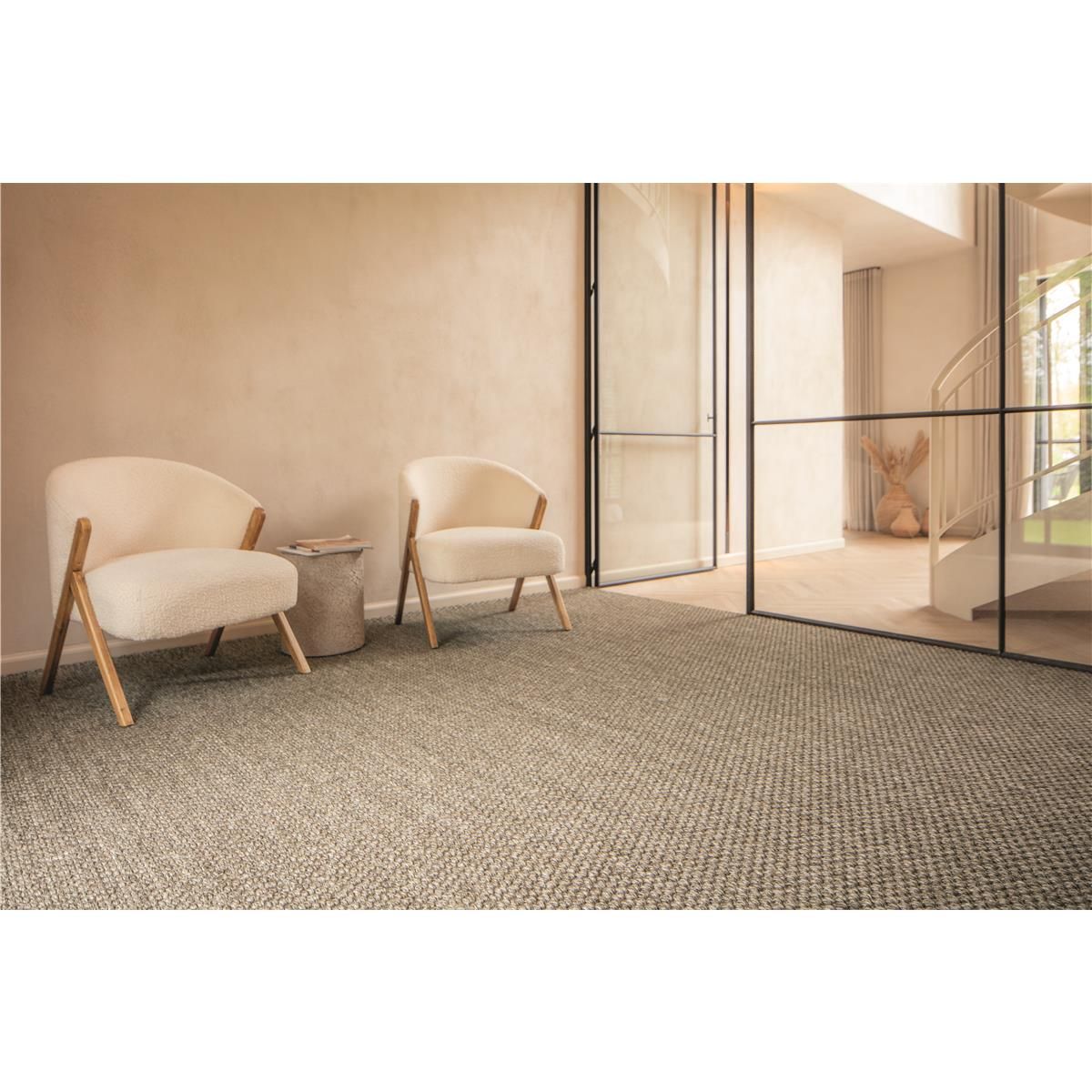Teppichboden Tasibel Zambesi 2377 Taupe 100 % Sisal - Rollenbreite 400 cm