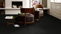 Teppichboden Vorwerk Superior 1064 LYRICA Velours Schwarz 9H15 - Rollenbreite 500 cm