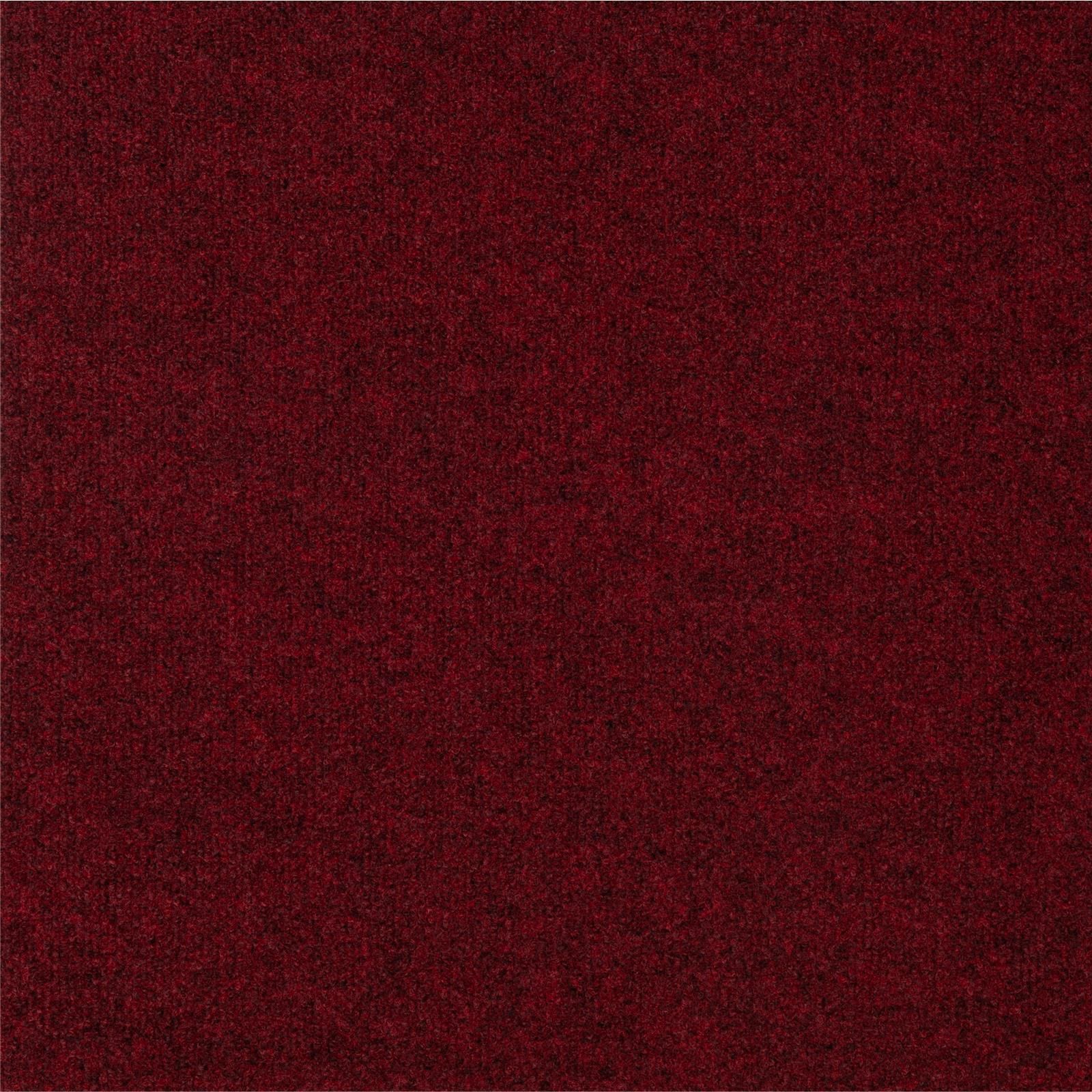 Teppichfliesen 50 x 50 cm MADISON SL Feincord-Rippe Rot 230 uni
