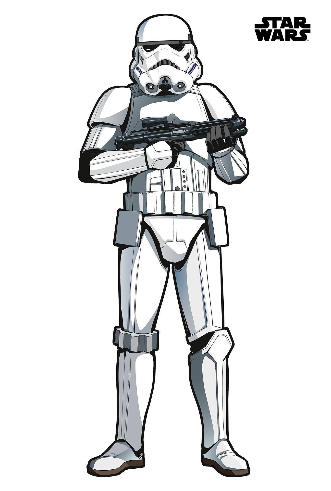 Selbstklebende Vlies Fototapete/Wandtattoo - Star Wars XXL Stormtrooper - Größe 127 x 188 cm