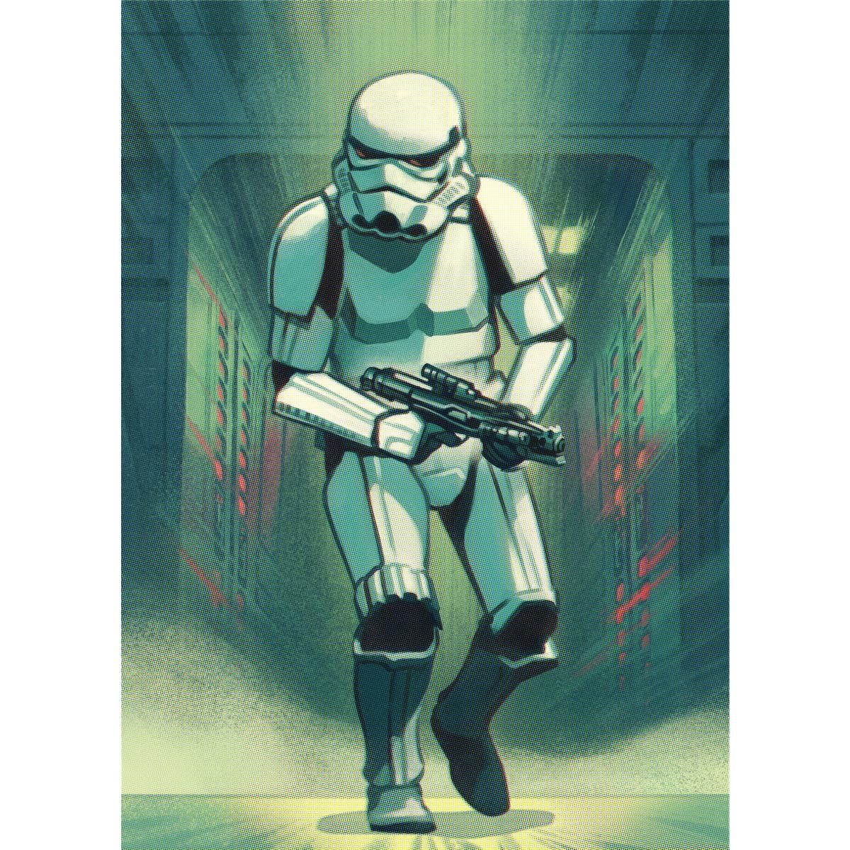 Vlies Fototapete - Mandalorian Stormtrooper Print - Größe 200 x 280 cm