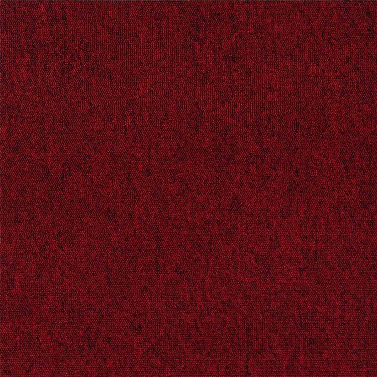 Teppichfliesen 50 x 50 cm JERSEY SL Schlinge Rot 200 uni