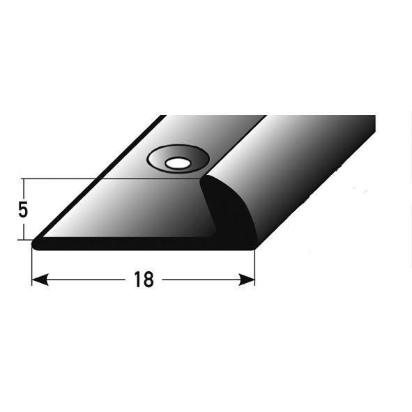 Einfass-Schiene 5 mm alu silber elox. 467083 270cm 270 x 1,8 cm