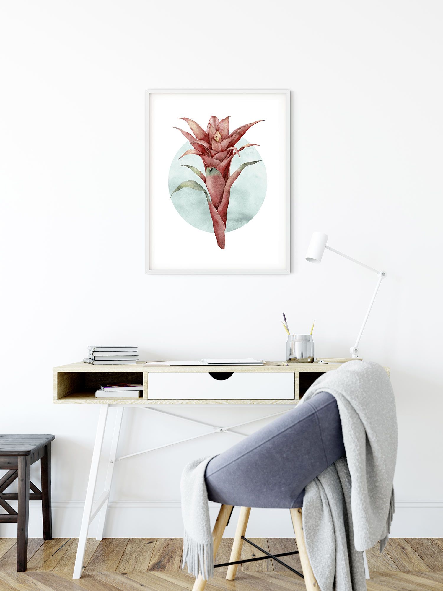 Komar Wandbild - Funky Flower - Größe: 40 x 50 cm
