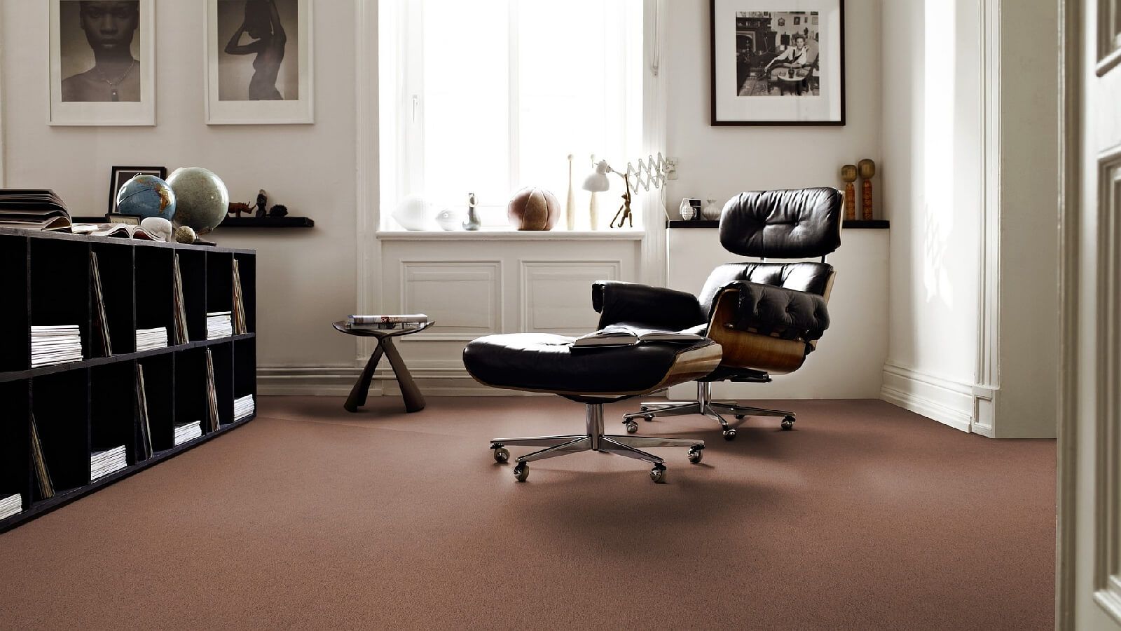 Teppichboden Vorwerk Exclusive 1060 SAFIRA Hochflor Hellbraun 1Q04 - Rollenbreite 400 cm