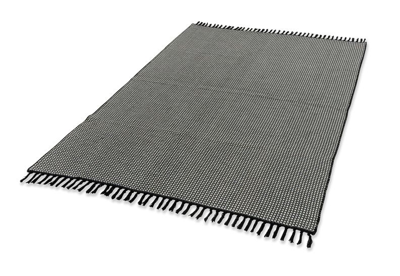 Teppich COTTAGE Schwarz - 120 cm x 180 cm