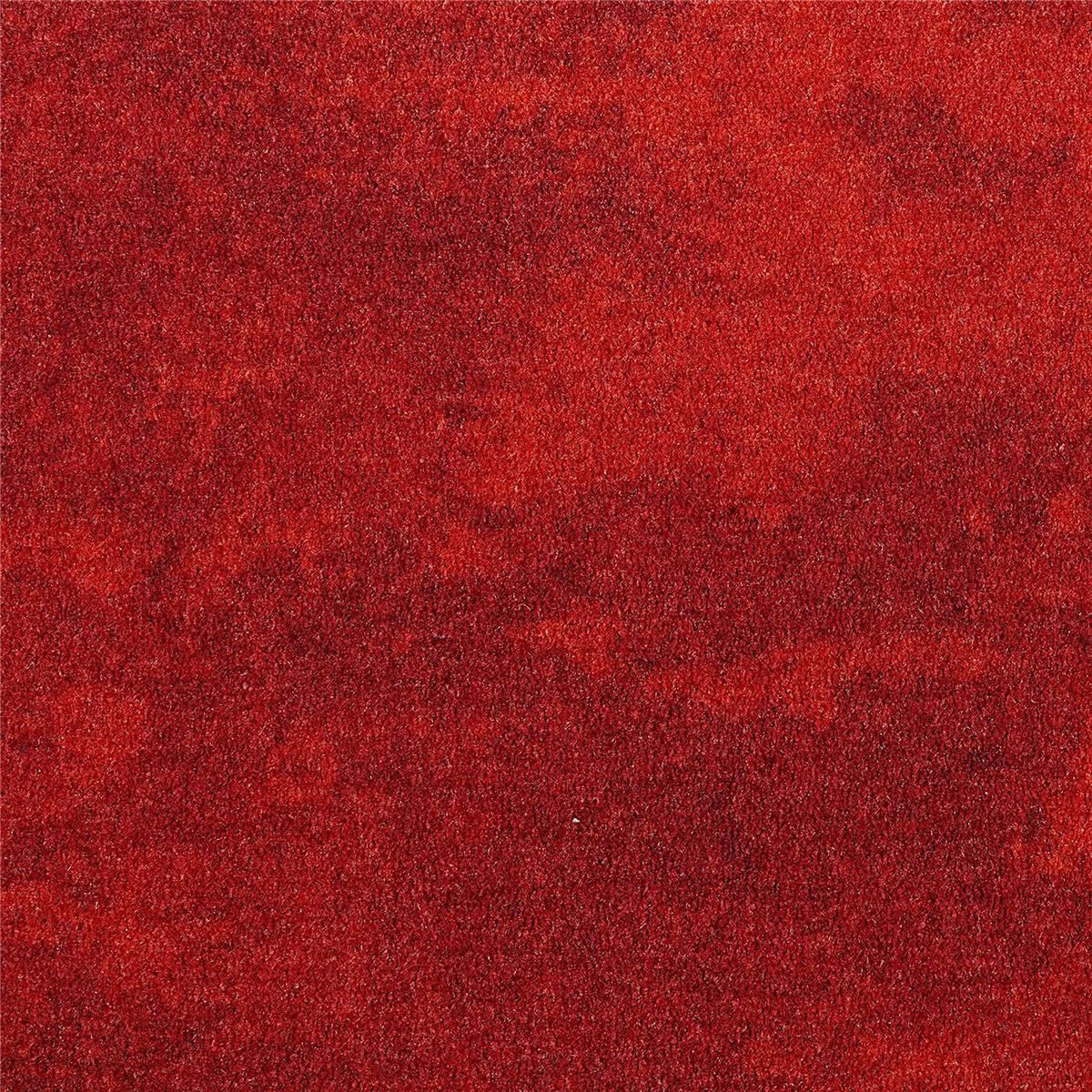 Teppichfliesen 25 x 100 cm selbsthaftend Infloor-Girloon Coronado Rot 027 gemustert
