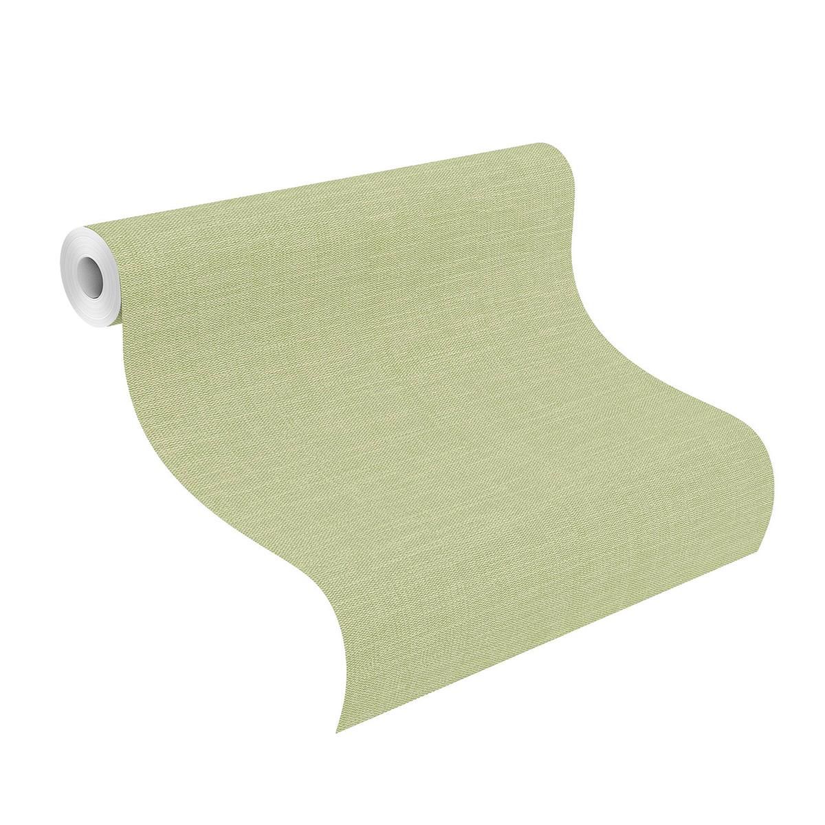 Tapete Basic universell Strukturtapete Hellgrün ansatzfrei 53 cm x 10,05 m