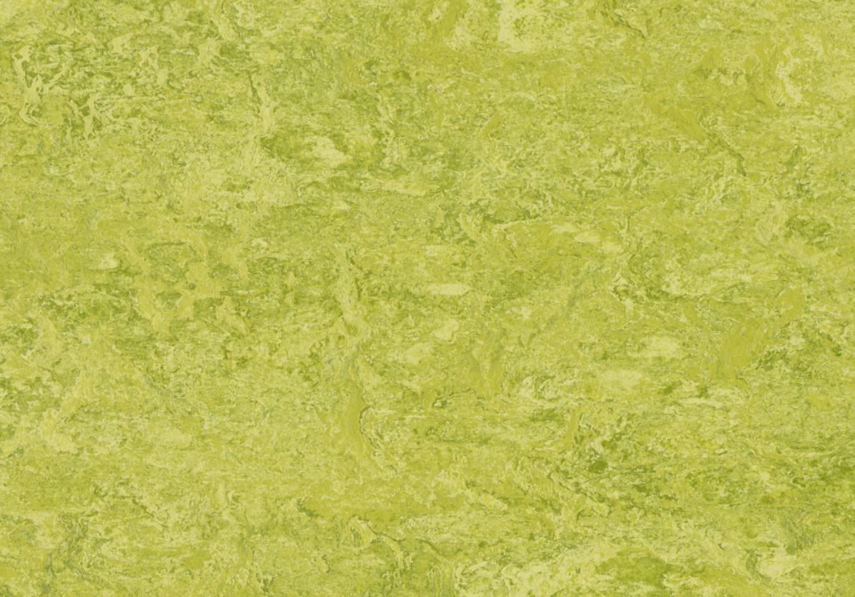 Linoleum-Boden Marmoleum Real 3224 chartreuse Gesamtstärke 2,5 mm - Rollenbreite 200 cm