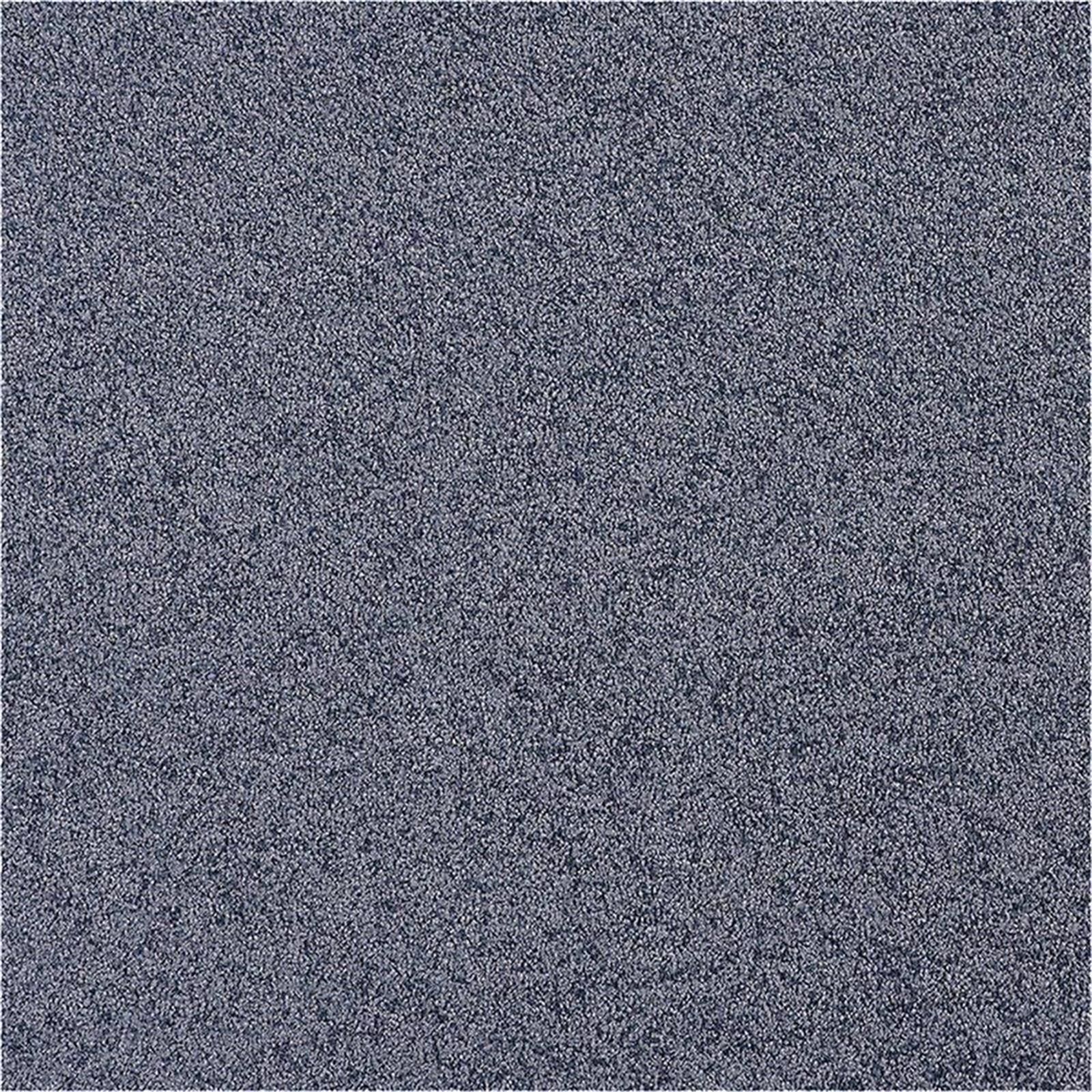 Teppichboden Infloor-Girloon Cashmere-Flair Frisé Blau 350 uni - Rollenbreite 400 cm