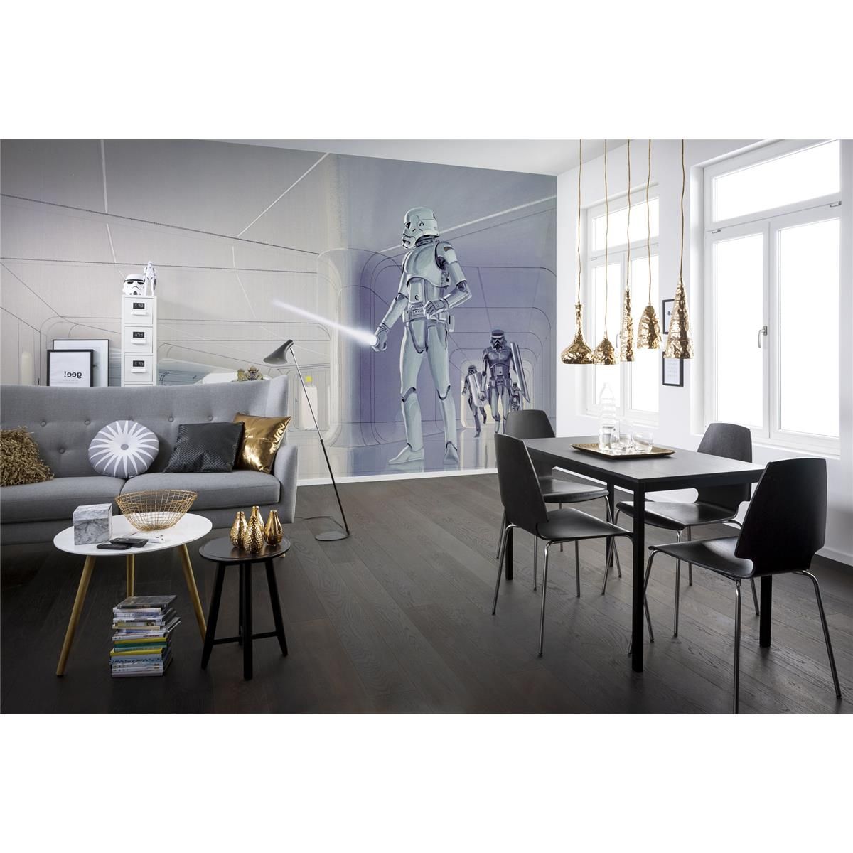 Vlies Fototapete - Star Wars Classic RMQ Stormtrooper Hallway - Größe 500 x 250 cm