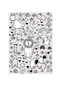 Komar Wandbild - Scribble Park - Größe: 40 x 50 cm